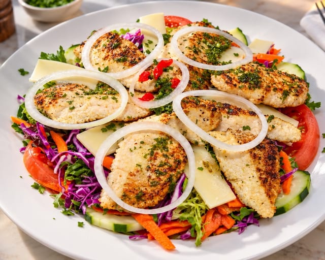 Chicken Churrasco Salad.