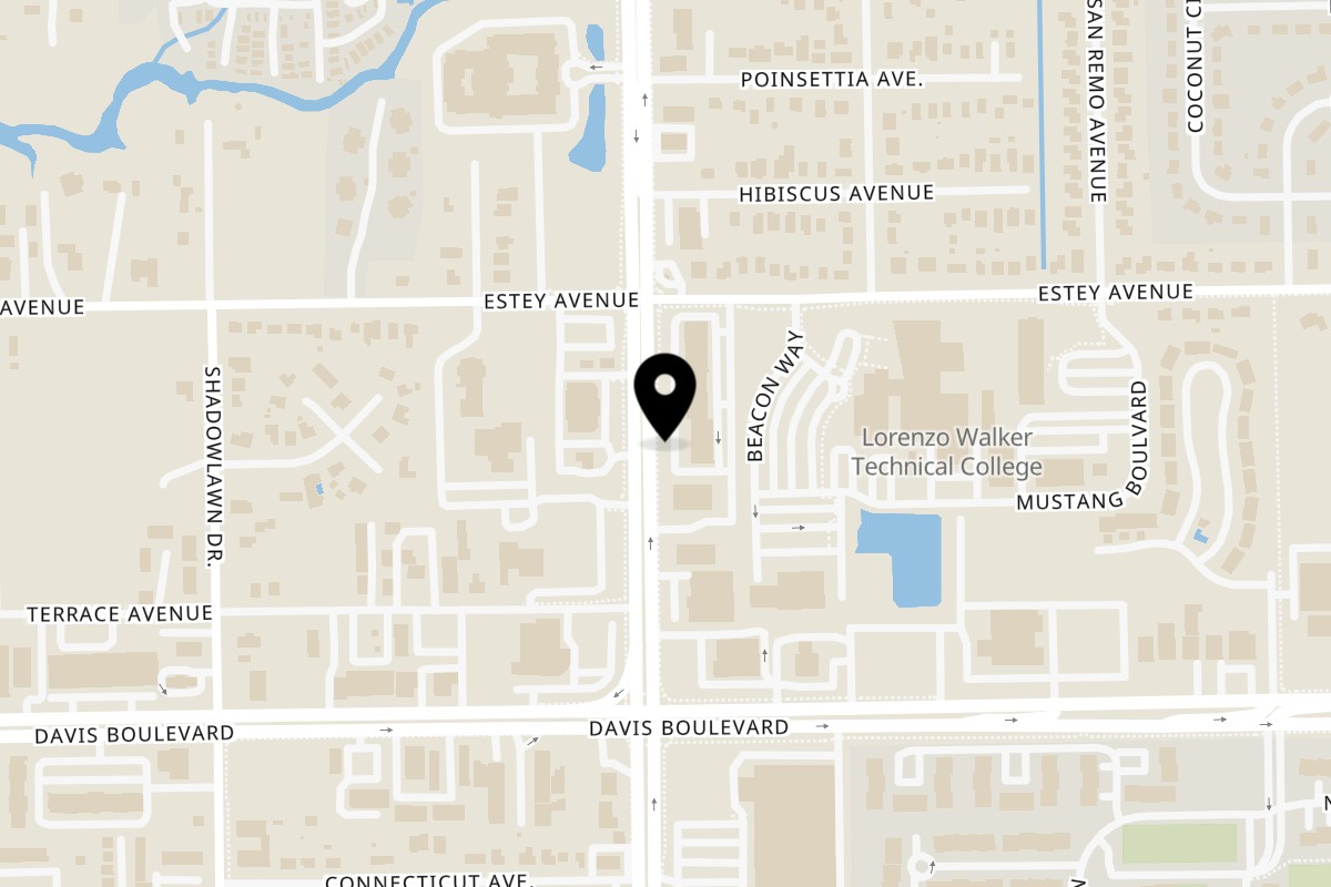 Map showing the location of Rumba Cuban Cafe on 1265 Airport-Pulling Rd S in Naples